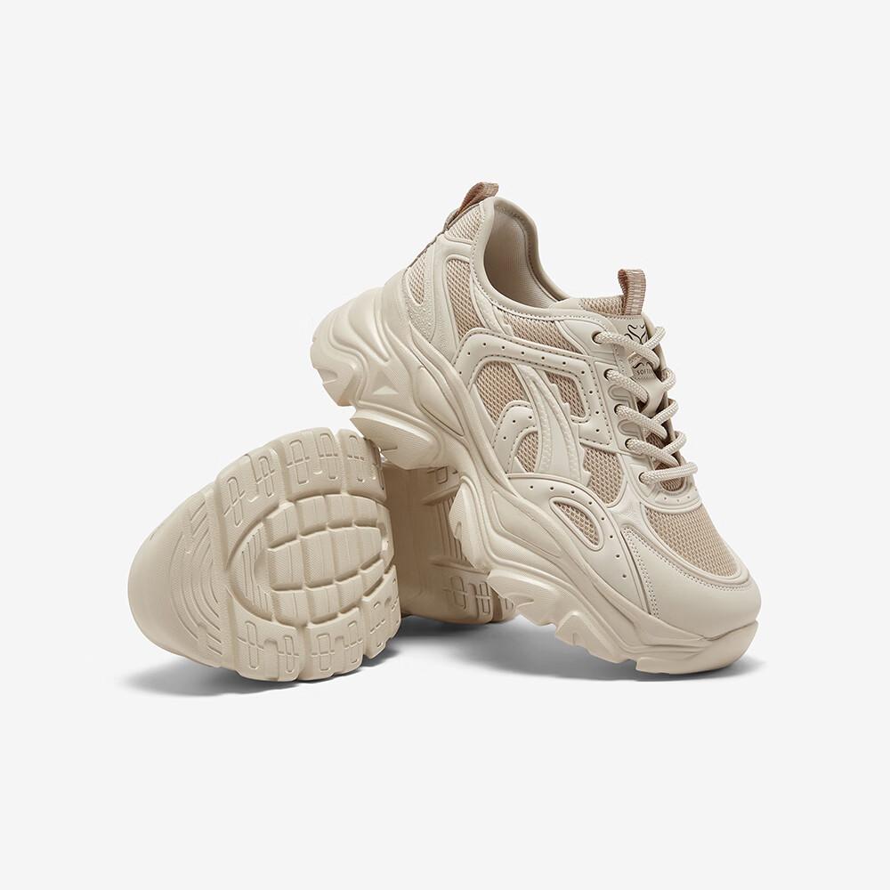 Basto Breathable Lightweight Thick-soled Sneakers Casual Height-increasing Women's Shoes