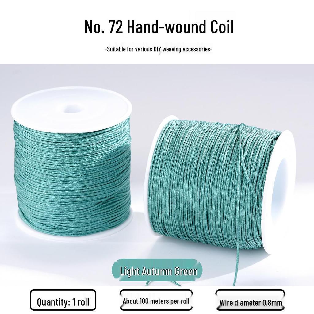 Multi-color No. 72 Handmade Braided Beading Cord Kit - Durable Knotting & Bracelet Material