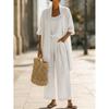 Summer 2026 Euro-American Solid Color Straight-Leg Travel Casual Three-Piece Set