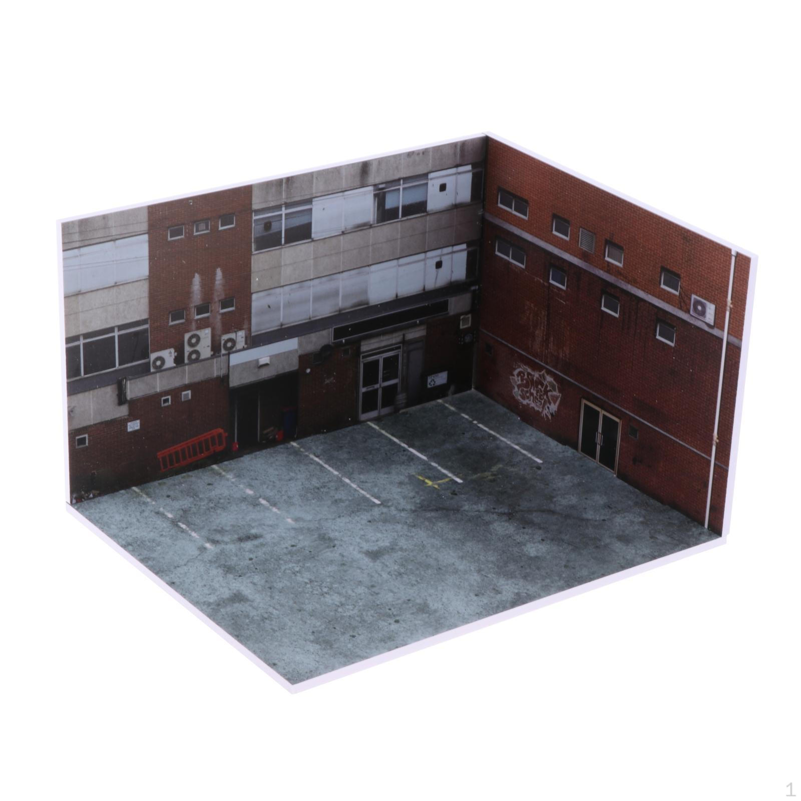 

Диорама сцены с моделью автомобиля 1/64, транспортное средство, игрушка, макет, фотореквизит, украшение, литой под давлением дисплей