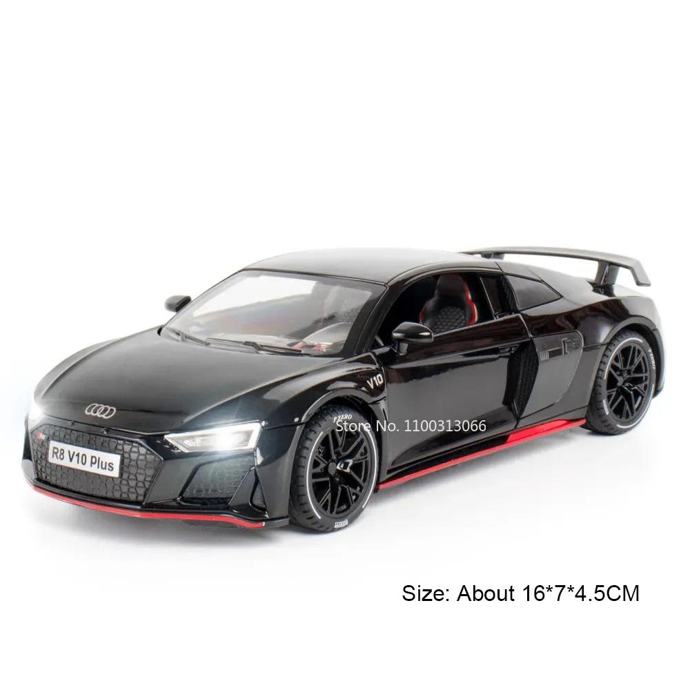 

1:24 RS7 R8 V10 Машинки Игрушки Металлические Литые Модели Свет Звук Резиновые Шины Колесо Транспортного Средства Оттянуть Назад Миниатюрная Машинка Идеальные Подарки для Детей