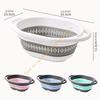 2PCs Foldable Vegetable Washing Basket Heat Resistant with Drain Holes For Fruits Pastas Efficient Storage Solution 55KF