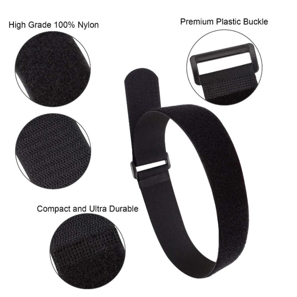 50/30/10PCS Hook and Loop Reusable Fastening Nylon Cable Securing Straps Durable Functional Ties Length 20cm Optional