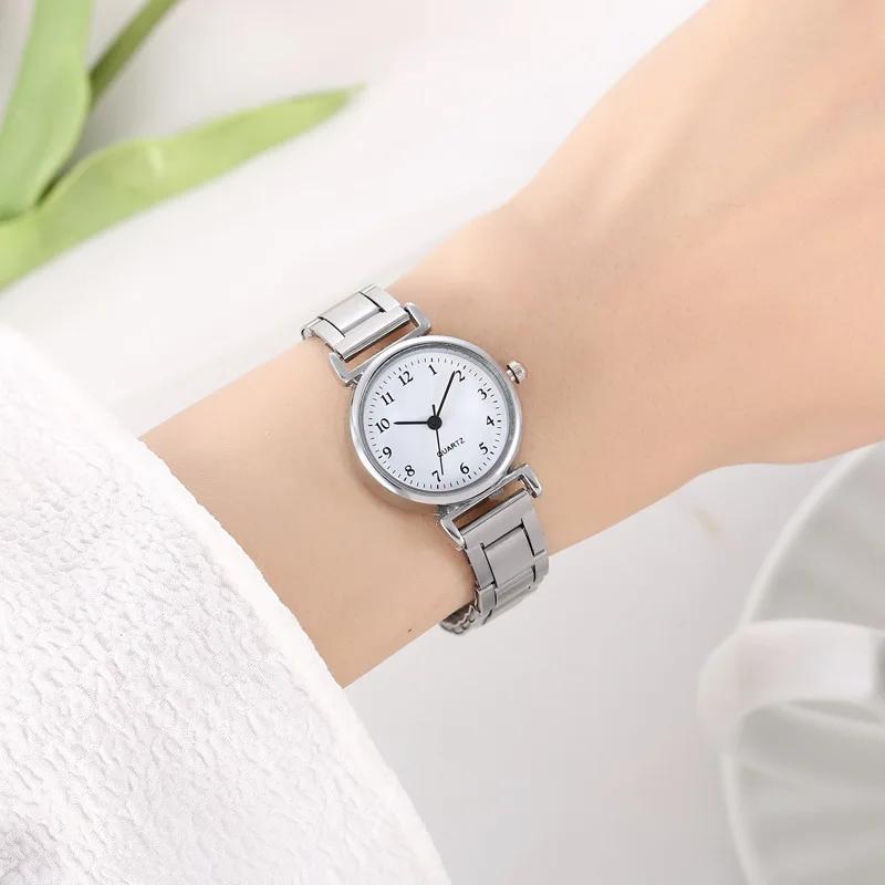 Fashion Analog Quartz Watch Luxury Wrist Watches for Women Stainless Steel Strap Ladies Watch Casual Digital Bracele Watch