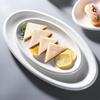 SIFAR 10-Zoll Ovales Keramik-Fischplatten-Set (5er-Pack)