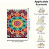 Colorful Mandala Tapestry Hippie Wall Hanging Bohemian Home DecorBlanket Flannel Throw Blanket for Sofa, Bed, Travel, Camping, Office, Couch