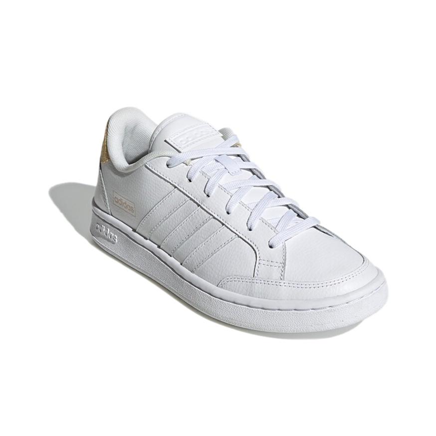 adidas Neo Grand Court Low Top Sneakers Women Sneakers White Yellow FW3301