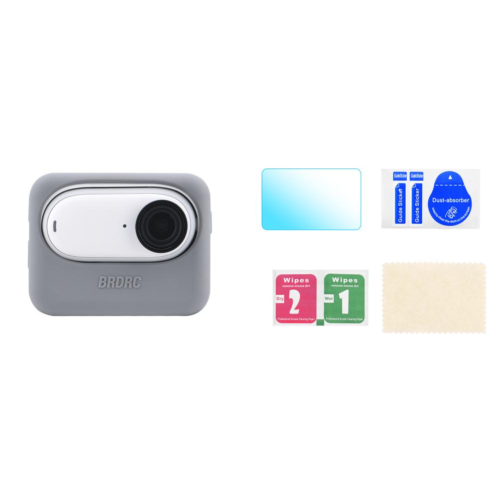 

Silicone Protective Case Anti-Scratch Cover for Insta360 GO 3S/GO 3(Grey) UK