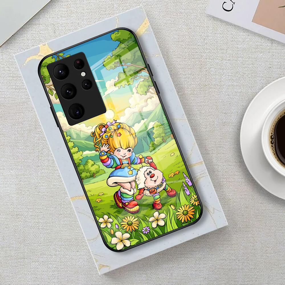 

Rainbows B-Brite Phone Case For Samsung S26 S25 Edge Ultra 23 22 21 20 Ultra Plus S24 Fe Glass Cover Galaxy S20