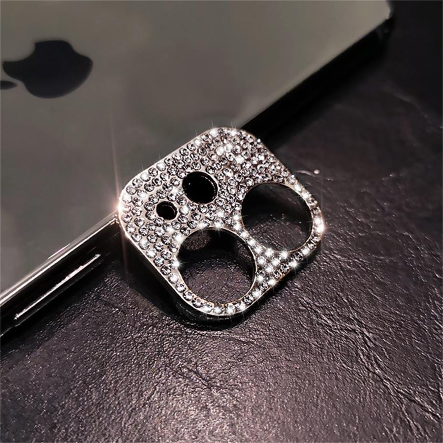 

Защитное кольцо для объектива камеры с бриллиантом для iPhone 11 12 13 14 mini Pro Max iPhone 13 чёрный