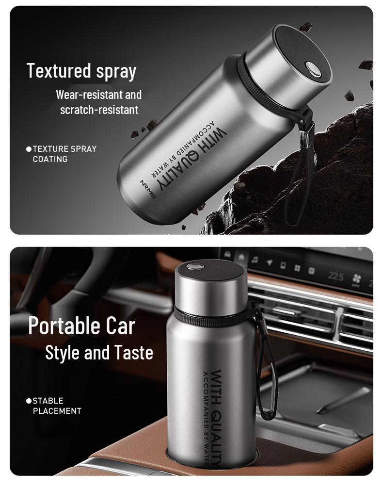 25-Year Men's Insulated Steel Cup: Large Capacity with Magnetic Tea Separator and Infuser