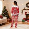 Family Matching Christmas Pajama Set, Round Neck Long Sleeve Top and Pants for Kids and Adults, Holiday Loungewear