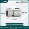 Aluminum-Plastic Pipe Push-Fit Direct Connector for Floor Heating, Compatible with National Standard 1620 and European Standard 25.
