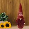 Plush Dwarf Ornament Red Wine Elf Doll Christmas Tiered Tray Decoration for Living Room Bedroom Home Party Decoration