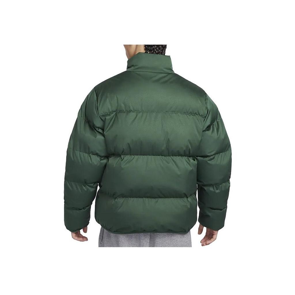 Nike Sportovní bunda Club Puffer (Velikost Asie) Fir/Bílá Pánská Streetwear FB7369-323