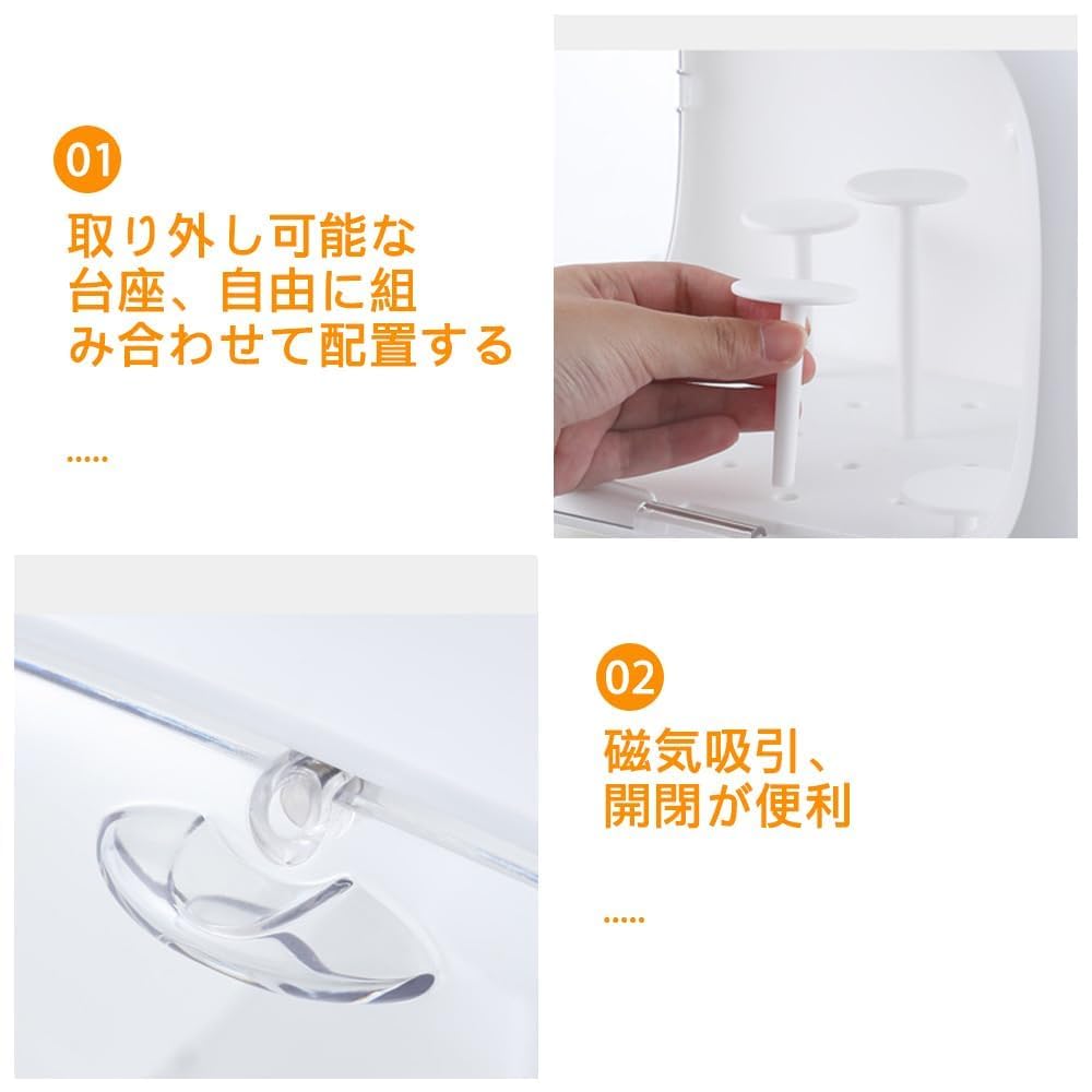 Collection Figure Display Doll X 16 X Tabletop Display Toy Display Case, Case, Box, Case, Stain-Resistant, 24.5 19.3 Cm, Box, Storage, Cosmetics,
