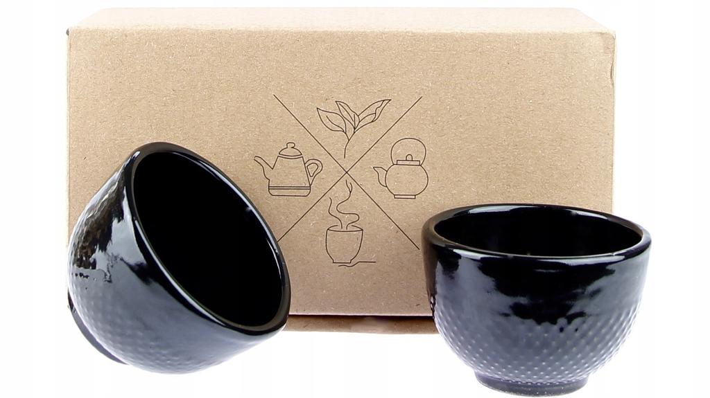 Enamelled Cast Iron Cups 2 Pcs. Cast Iron Tea Set
