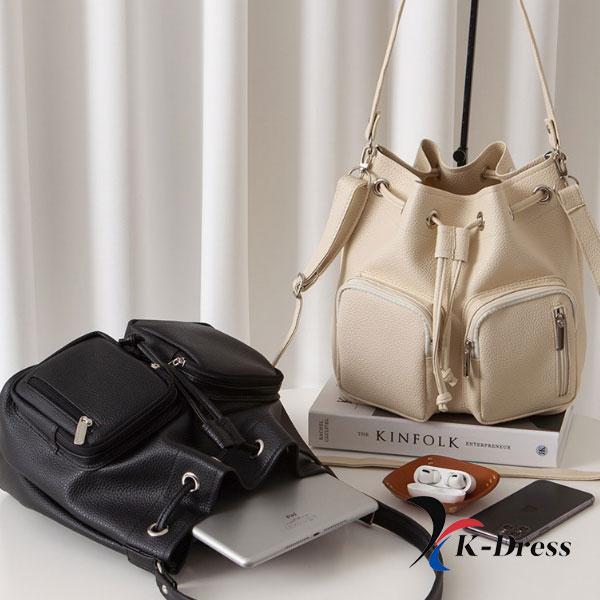 Pocket Rider Two-Way Bucket Bag (2 Colors)