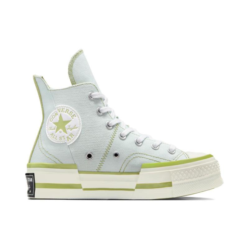 Converse Chuck 70 Plus Comfortable and Versatile High-Top Espadrilles Unisex Light Blue