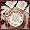 20pcs Disposable Napkins with Flower Pattern Print for Wedding,Parties,and Daily Use for Thanksgiving Fall Christmas Table Decoration