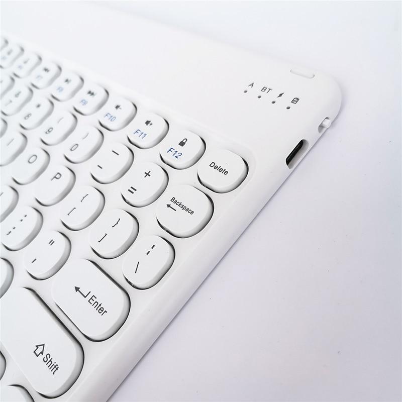 Buy For Samsung Galaxy Tab A7 10.4 S6 Lite Keyboard Round Cap Vintage