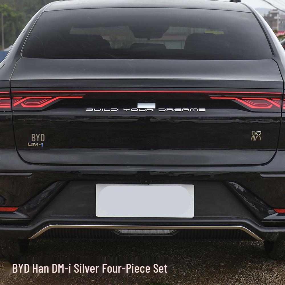 BYD Han Rear Emblem Sticker for EV DMI 3.7S Blacked-Out Warrior Trunk Modification