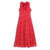 Snidel [Excellent Condition] SWFO234058 Back Ribbon Lace Sleeveless Long Dress/ Dress 0 RedUsed