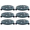Day and Night - Day and Night Plant Stand with Wheels 6 Units Green Plastic 38 Cm