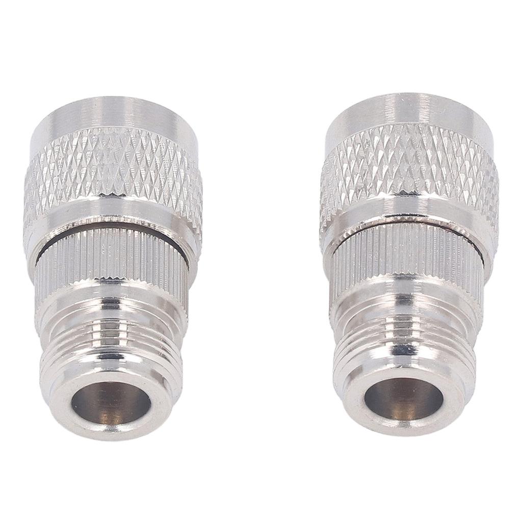 2 Pcs N Female To N Male Adapter Wide Frequency Band RF Connector for Antenna Extension Cable