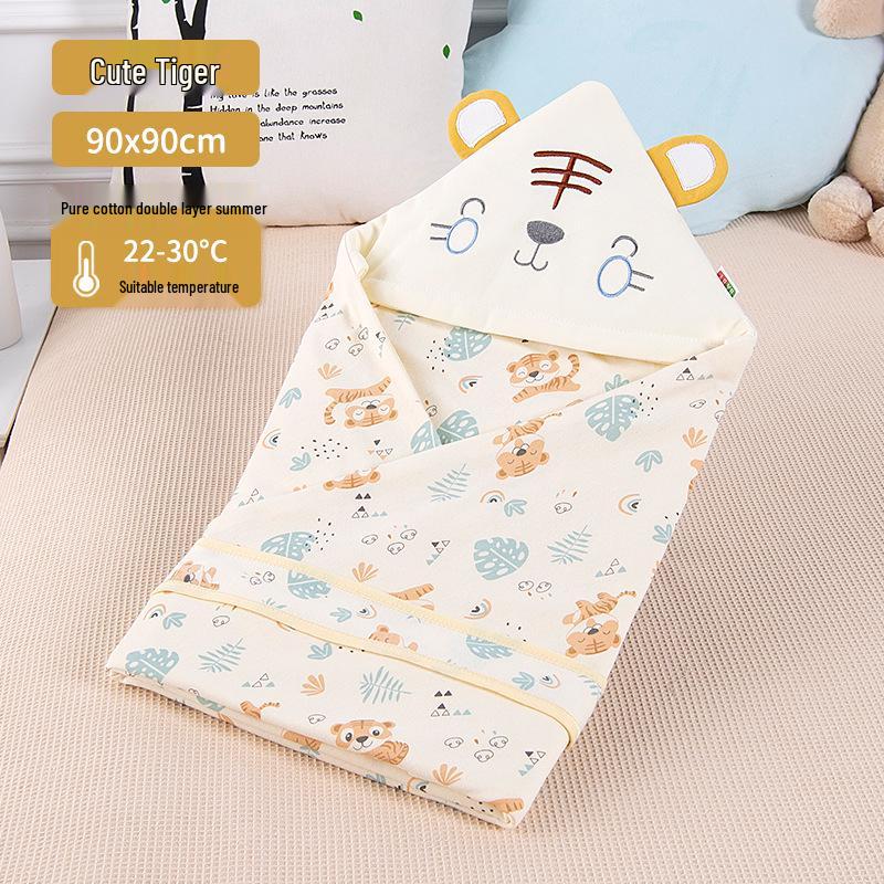 Year of the Rabbit Pure Cotton Thickened Baby Swaddle – Newborn Spring, Autumn, Winter Wrap