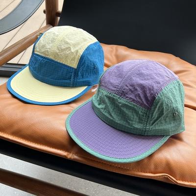 Wasserdichte Baseballkappe im japanischen Stil, 5-Panel, schnelltrocknend, Sonnenschutzkappe, verstellbare dünne Snapback-Kappen, Unisex