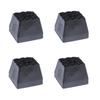 4 Piece Square Anti Slip Rubber Feet Pad For Speakers And Furniture With Enhances Grip And Shock Absorption