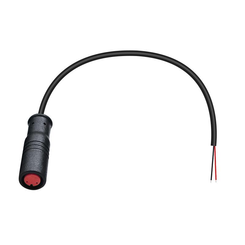 M8 Waterproof Plug with LED Solar Bicycle Sensor Power Cord