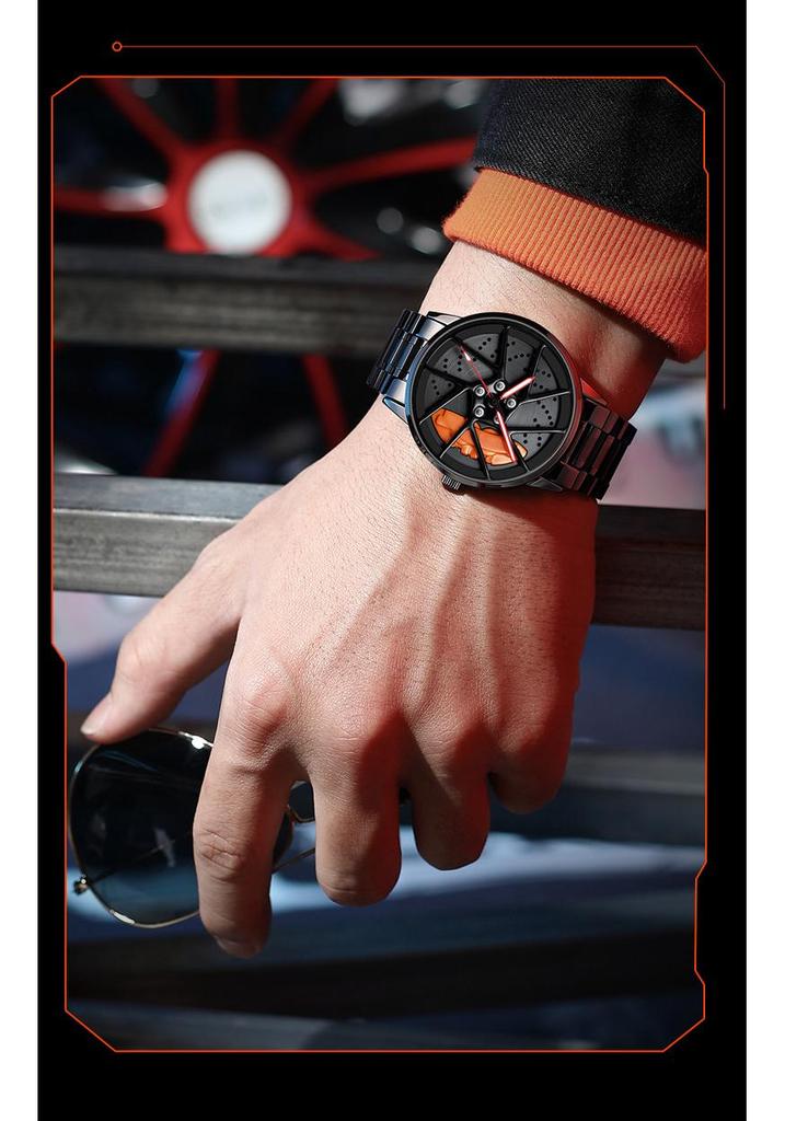 SVJ 3D Hollow Quartz Men's Watch - High-End Genuine Tesla Design