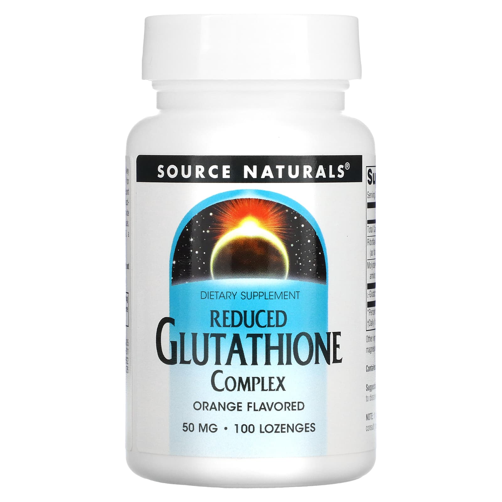 

Source Naturals, Комплекс відновленого глутатіону, Апельсиновий смак, 50 мг, 100 льодяників