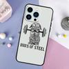 Bodybuilding Gym Fitness Phone Case For iPhone 17 Pro Max 16 13 12 11 14 15 Pro Max Plus Mini 16e 17 Air Back Cover