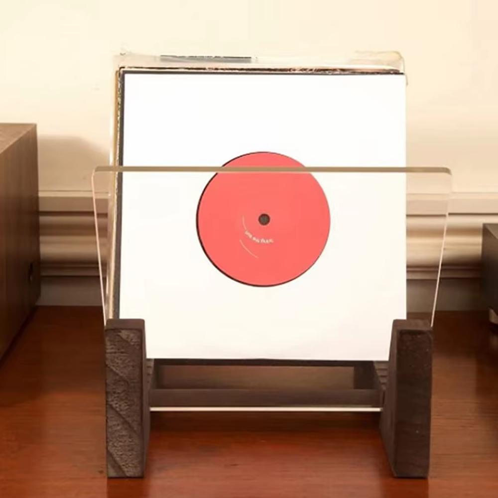 Foldable Wooden CD Rack Handmade Desktop Display Stand Record Storage Holder  Coffee Table