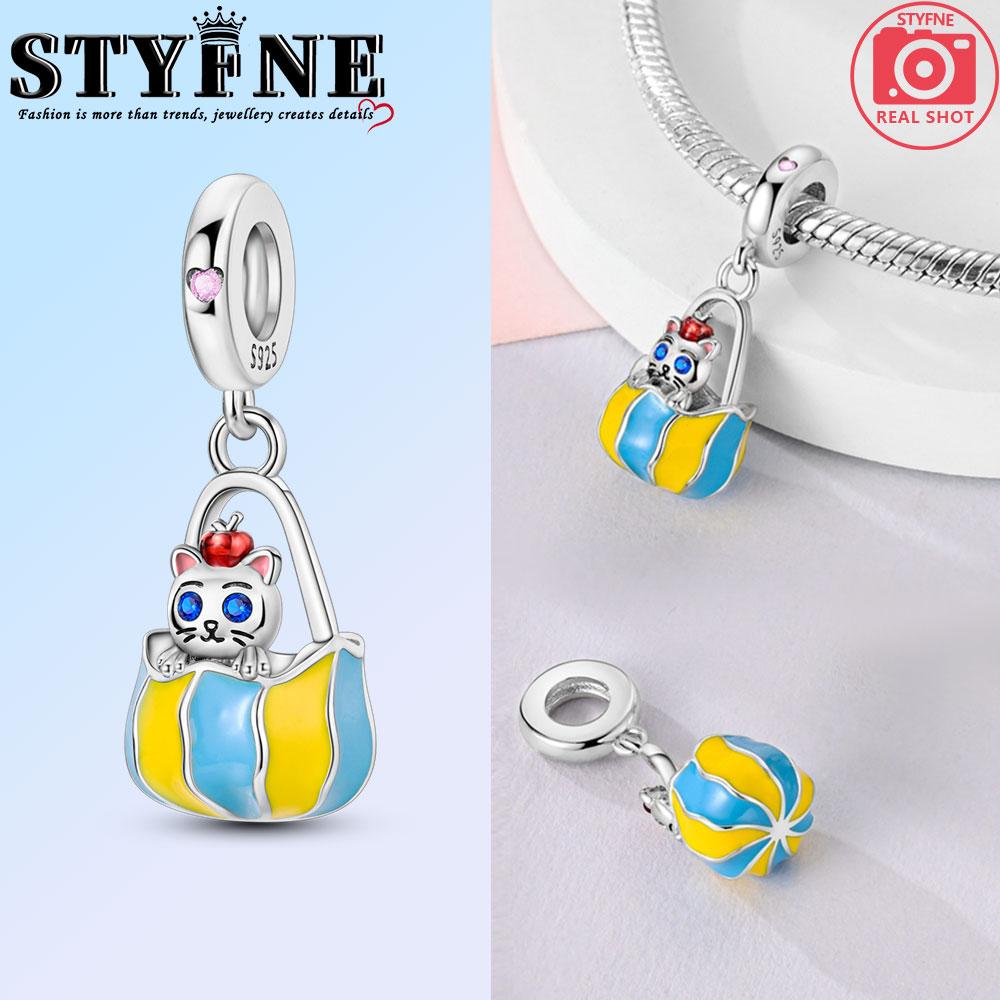 Anniversary Copper Color Cute Cat Blue Moon Owl Rabbit Mermaid Animal Charms Pendants Fit Original Bracelets Diy Jewelry