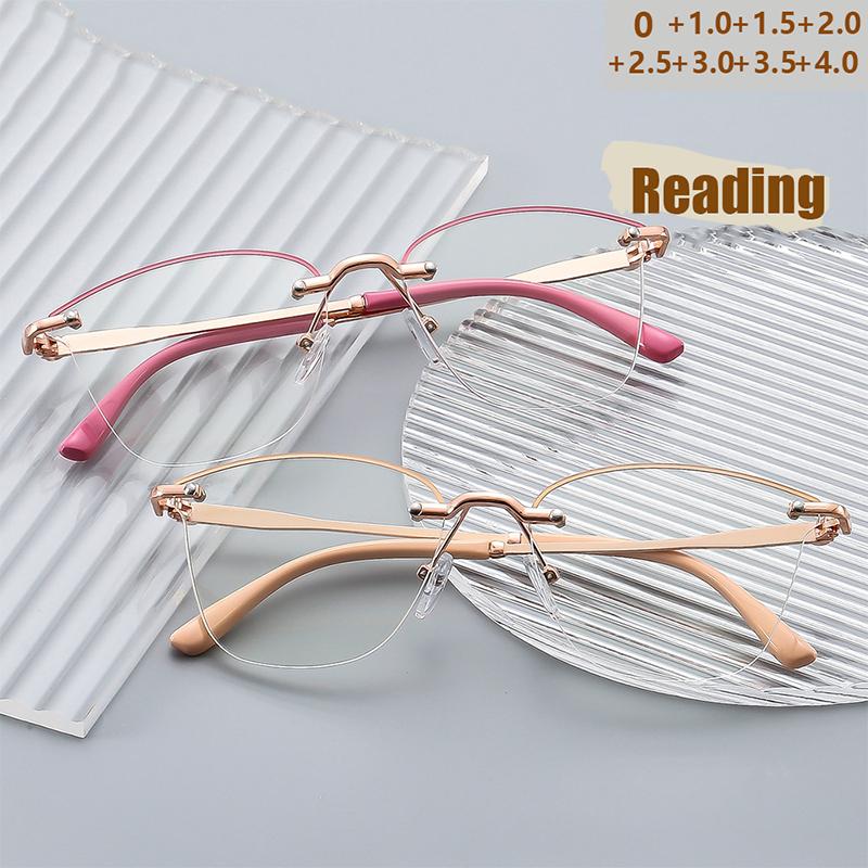 New Cut edged Womens Anti blue Light HD Reading Glasses Fashionable Ultra light for Middle aged Elderly JH252