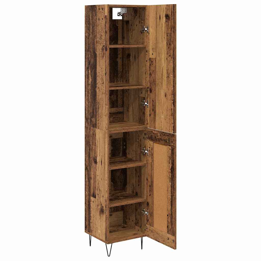 Highboard Reclaimed Wood 34.5 x 34 x 90 cm Engineered Wood
