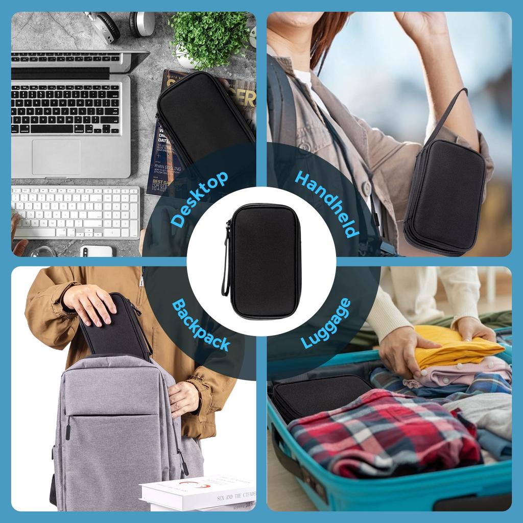 ProCase Gadget Large Charger and Cable Gadget PC Peripheral Accessory Cosmetic Organization HDD and Mobile Accessory Storage for Overseas Travel and