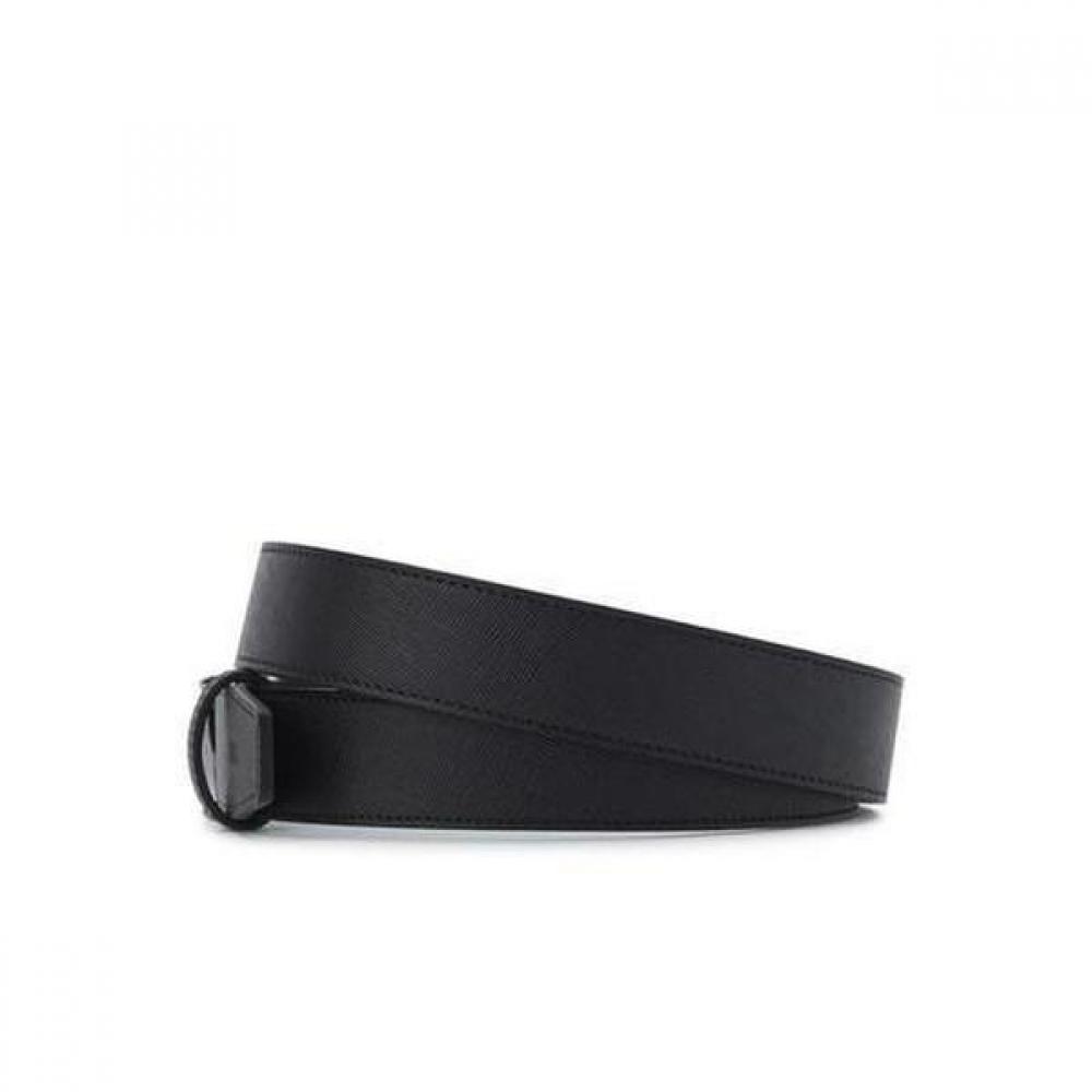 Daks Black Dd Metallic Buckle Leather Auto Belt Dbbe6e087bk
