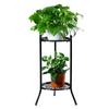 Good-Two-Layer Elegant Metal Plant Stand Shelf Potted Plant Holder Modern Tall Plant Pot Stands For Indoor Outdoor Decor