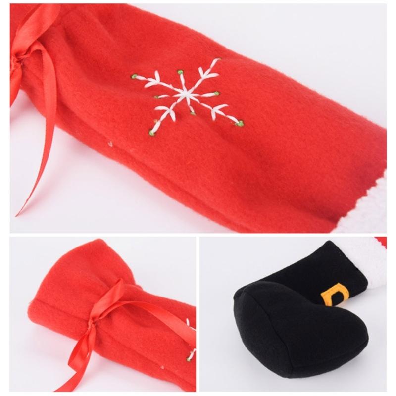 Christmas Table Leg Covers Chair Foot Covers Table Feet Socks Slip Resistant Add Atmosphere To Holiday