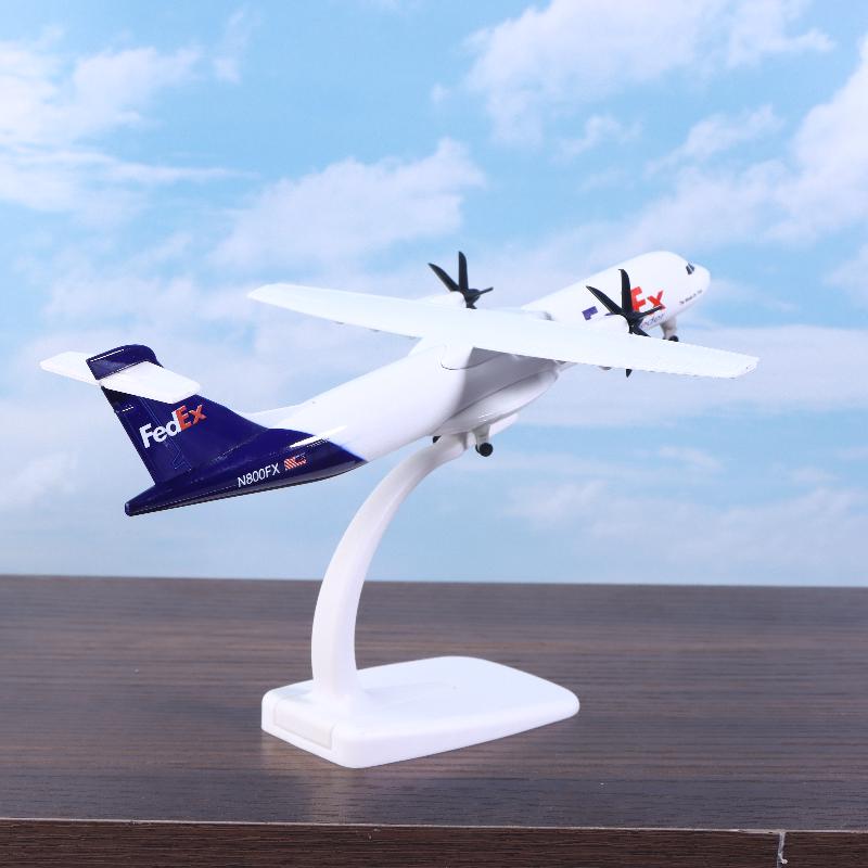 20CM Diecast Metal Fedex Express ATR Aircraft Model Planel Airplane Model Toy for Display Collection home Decor Gift