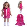 סט ז'קט בן שלושה חלקים ואביזרים לבובת American Girl בגודל 18 אינץ'