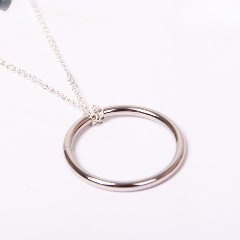 5ks Kroužek a řetěz Kouzelnická triková představení Street Close Up Iluzorní rekvizity Slitina Uzel na řetězu Kouzelné kruhy Hra Show Hraní Dárky Hračka