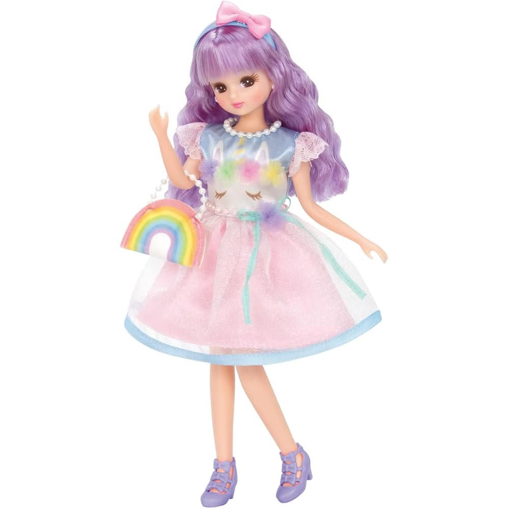 

Takara Tomy Licca Dreamy Unicorn Doll LD-15 Dress-Up Toy for Kids 3 Years and Up Safe Toy Certification