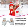 1 Pair Kids Mittens Fingers Warmer Thermal Clothing Accessory Mitt Finger Warming Cover Knitted Toddler Mitten for Winter