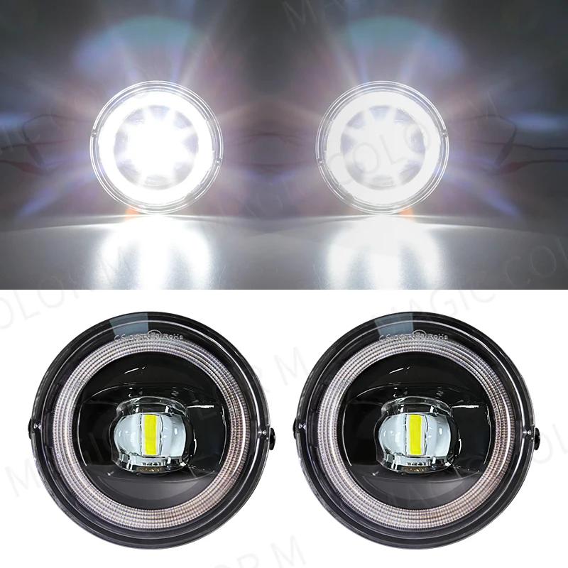 LED Fog Light For Toyota Tacoma Tundra Sequoia 2005 2006 2007 2008 2009 2010 2011 2012 2013 2014 2015 DRL Angel Eyes Headlight